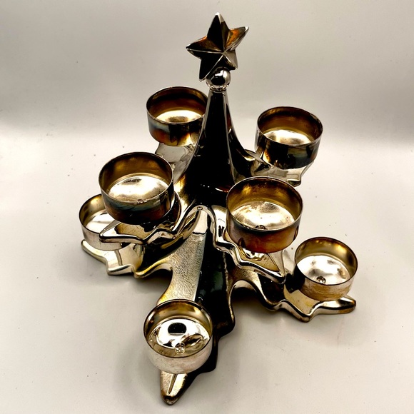 8” METAL CANDLE TREE HOLDER - Picture 1 of 12